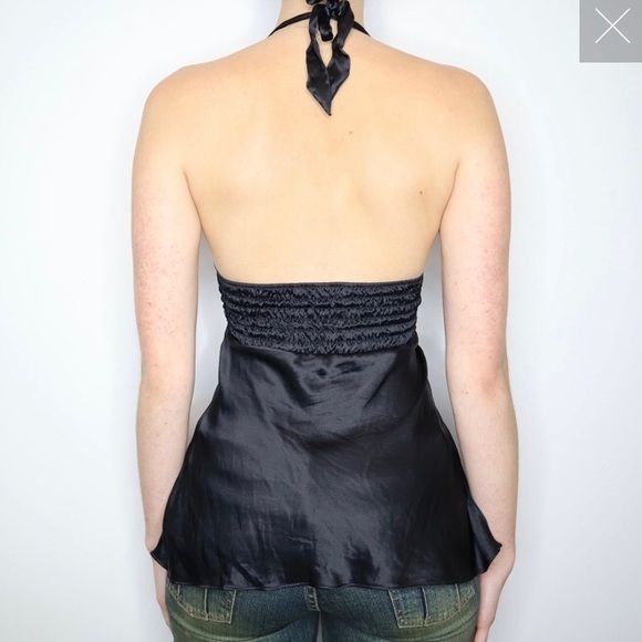 NWOT Silk Babydoll Victoria’s Secret Halter Top loads of embellishments luxury - Picture 7 of 8